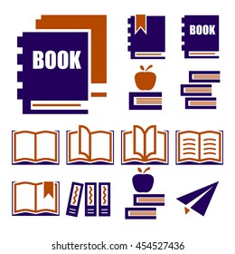 book icon set