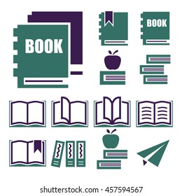 book icon set