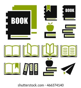 book icon set