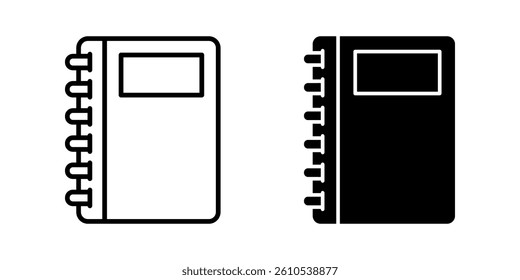 Book icon set. Flat illustration of icons on a white background