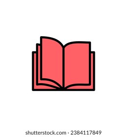 Book icon set illustration. open book sign and symbol. ebook icon