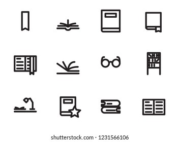 book icon set with line.
you can use the icon for any project