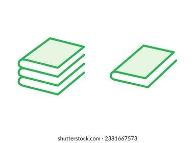 Book icon set. open book icon vector. ebook icon