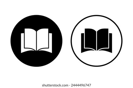Book icon set. open book icon vector. ebook icon