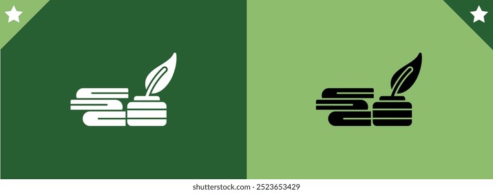 Book icon set. open book icon vector. ebook icon