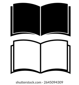 Book icon set. open book icon vector. ebook icon,eps10