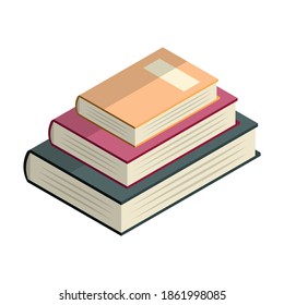Book icon set. Simple book symbol. Vector
