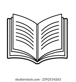 Book icon set. Simple book symbol. Vector on white background