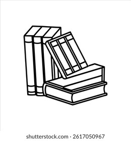 Book icon set. Simple book symbol. Vector