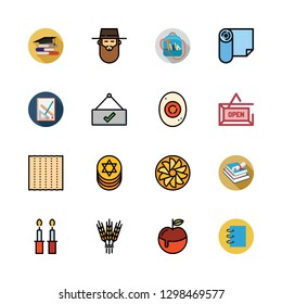 book icon set. vector set about writer, library, books and open icons set.