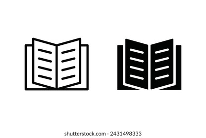 Conjunto de iconos de libro vector. colección de iconos de libro