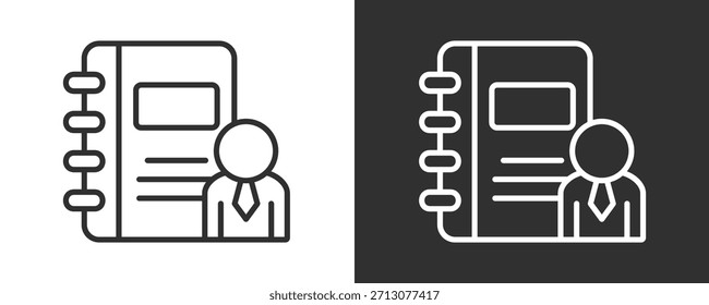 Book Icon Set Vector Collection Isolated In Black And White