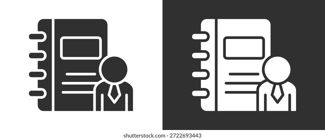 Book Icon Set Vector Collection Isolated In Black And White