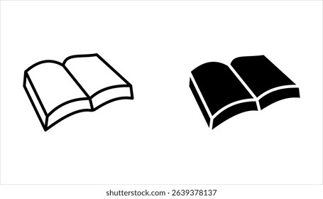 Book icon set. vector illustration  isolated on white background.