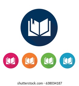 Book - icon set. Vector illustration.