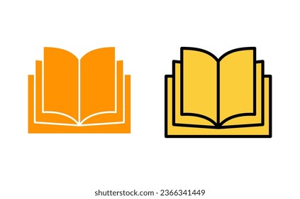 Book-Icon-Set für Web- und Mobile-App. offenes Buchzeichen und -symbol. E-Book-Symbol