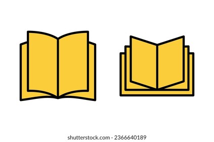 Book-Icon-Set für Web- und Mobile-App. offenes Buchzeichen und -symbol. E-Book-Symbol