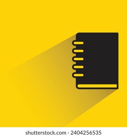 Buchsymbol auf gelbem Hintergrund