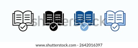 Book icon sheet multiple style collection isolated vector