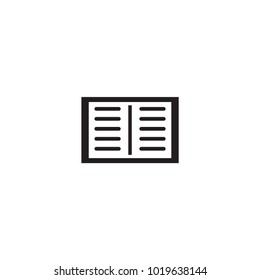 book icon. sign design