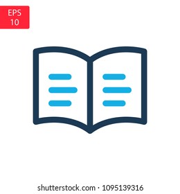 book icon. sign design