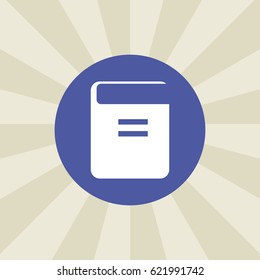 book icon. sign design. background