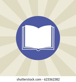 book icon. sign design. background