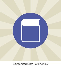 book icon. sign design. background
