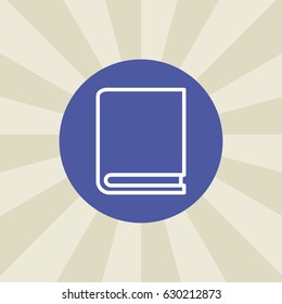 book icon. sign design. background