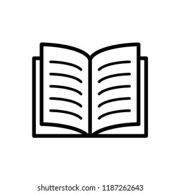 Book icon. sign design illustration.