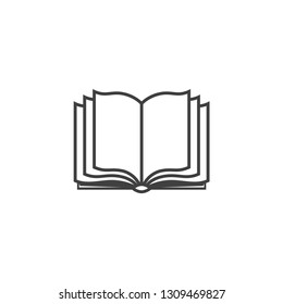 Book icon. sign design. Learning education book shop.