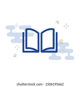 Book icon. sign design. Learning education book shop.