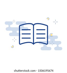 Book icon. sign design. Learning education book shop.