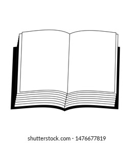 book icon. sign design, Reading line icon, Vector on white background
