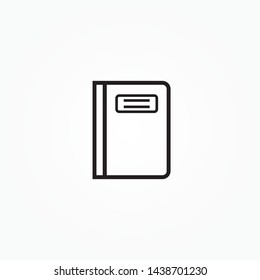 book icon. sign design. Book icon vector, solid illustration, pictogram isolated on white. Book icon isolated on white background. 