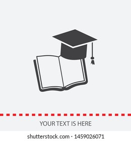 A book icon. A sign of reading and a library. A symbol of the book.