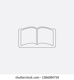 book icon sign signifier vector