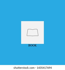 book icon sign signifier vector