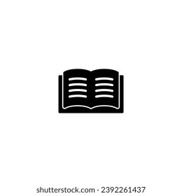Icono de libro, vector de signo de libro