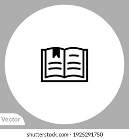 Book icon sign vector,Symbol, logo illustration for web and mobile