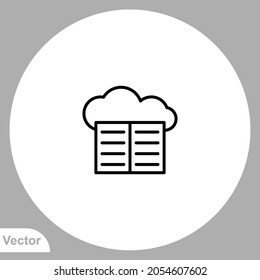Book icon sign vector,Symbol, logo illustration for web and mobile