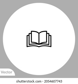 Book icon sign vector,Symbol, logo illustration for web and mobile
