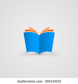 Book icon. Simple and clean vector illustration
