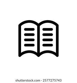 book icon simple design, book illustration