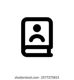 book icon simple design, book illustration