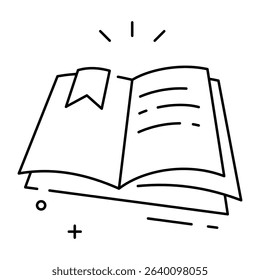 book icon, simple design, vector illustration