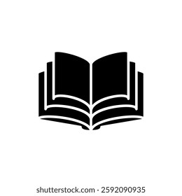 book icon, simple flat style, illustration, logo sign symbol pictogram template, for ui or ux isolated on white for mobile app, editable