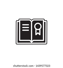 book icon. Simple glyph, flat vector of Book icons for UI and UX, website or mobile application