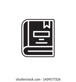 book icon. Simple glyph, flat vector of Book icons for UI and UX, website or mobile application