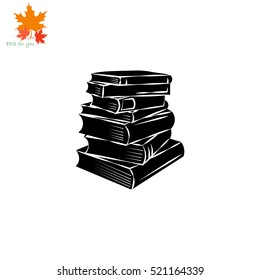 Book icon. Simple illustration.